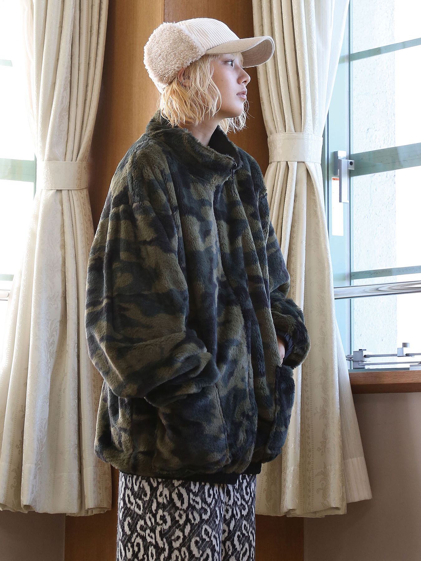 MICHELLE-BOA CAP / IVORY【QUOLT】