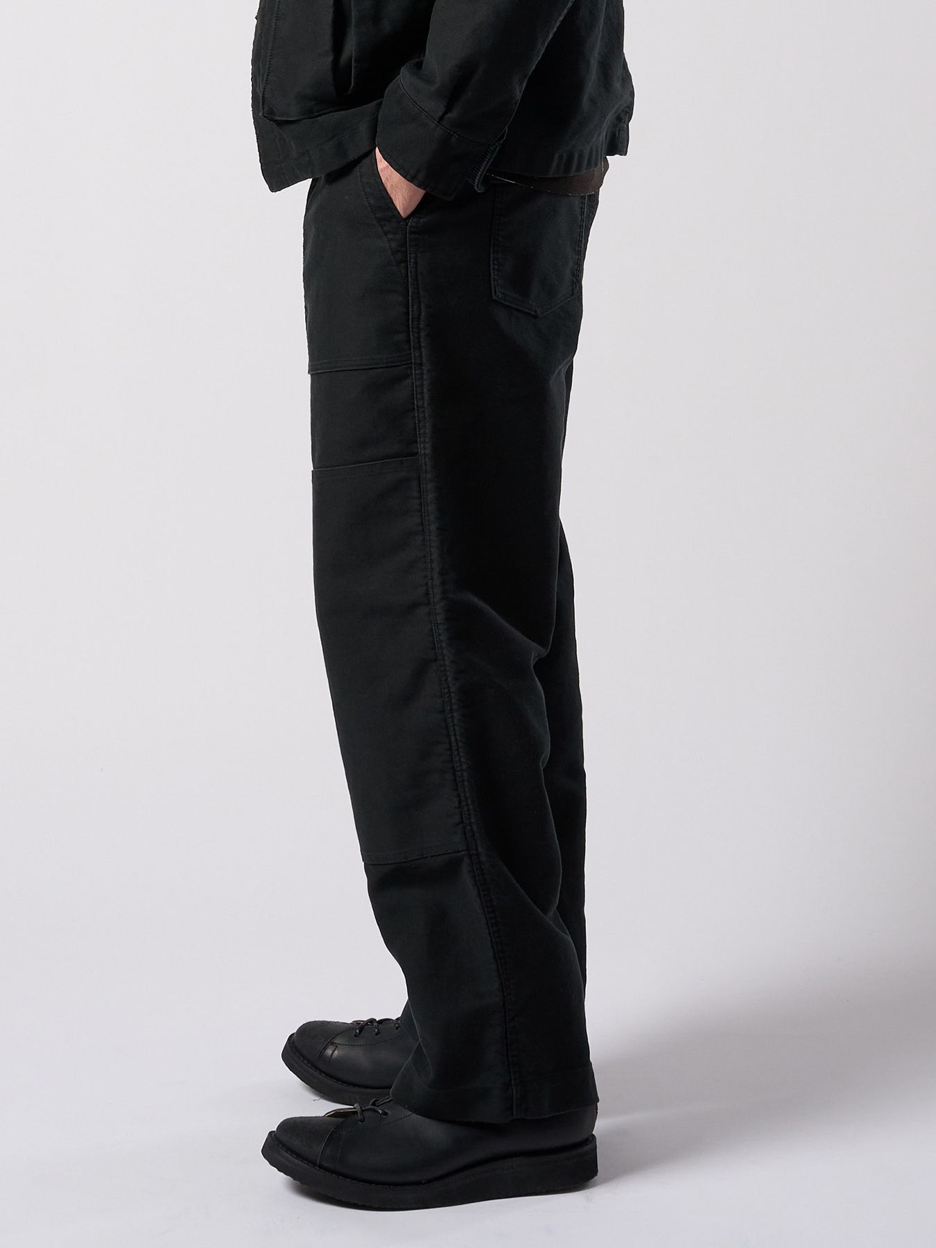 【予約品 4月19日(日) 18時締切】heavy moleskin work pants / ヘビーモールスキン ワークパンツ / ブラック
