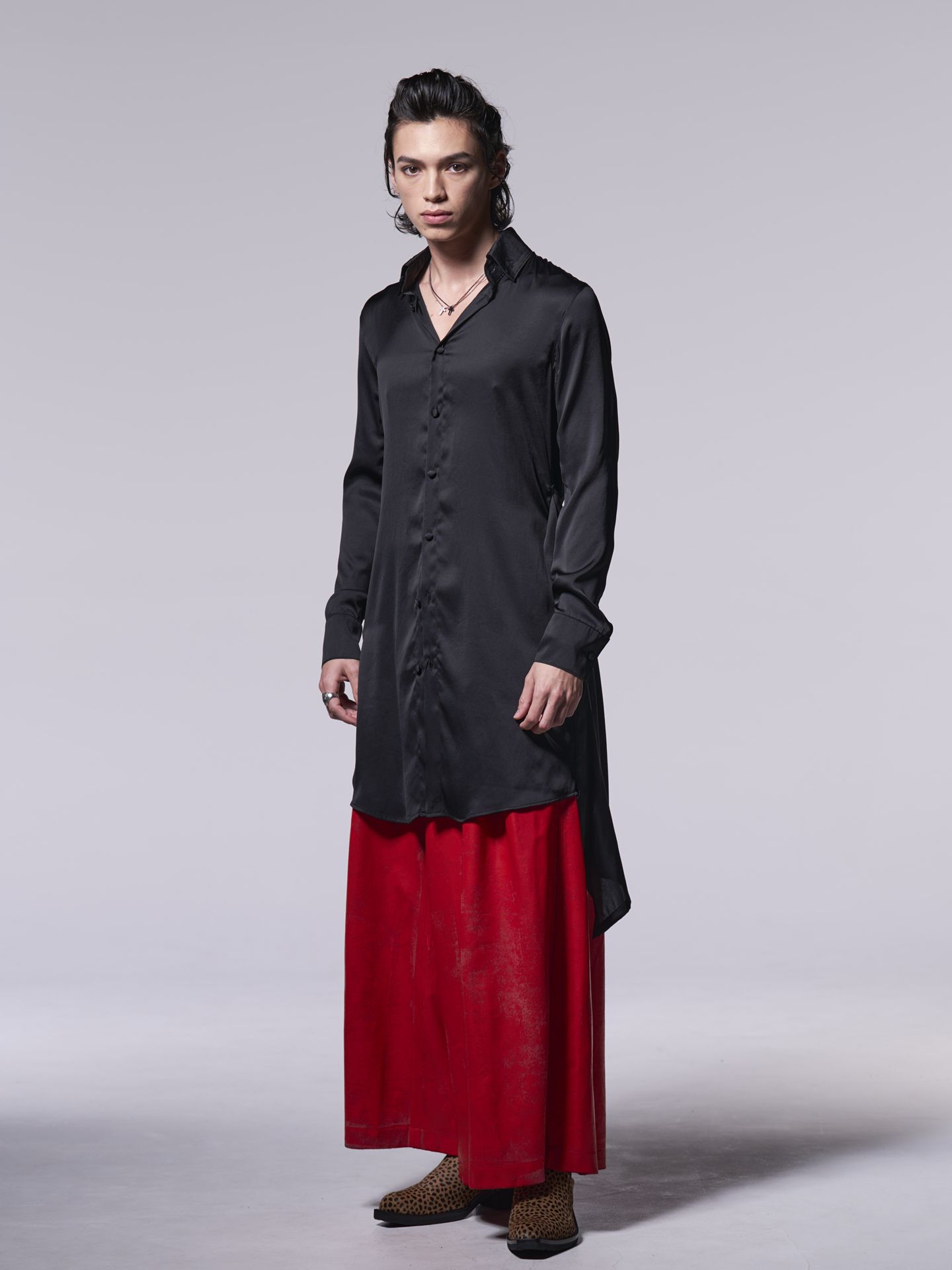 《予約品》 HAKU ジャージWideTuckSlacks / ワイドタックスラックス / レッド