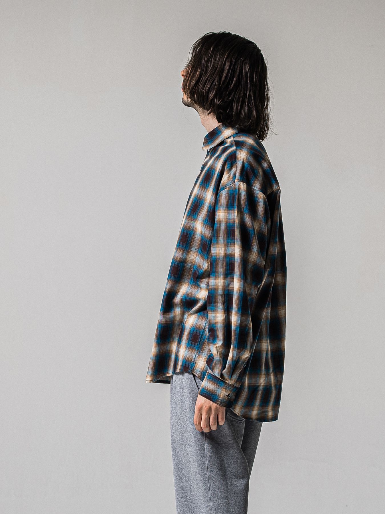 【予約品 11月16日(日) 締切】PULL JACK SHIRTS / プルオーバー ジャックシャツ / ブルーブラウン