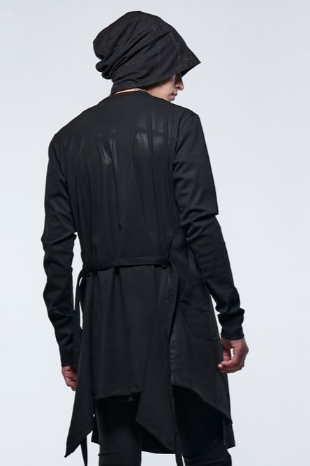 《予約品》 CoatingCardigan / ブラック 【kiryuyrik】 2023年3月以降入荷予定