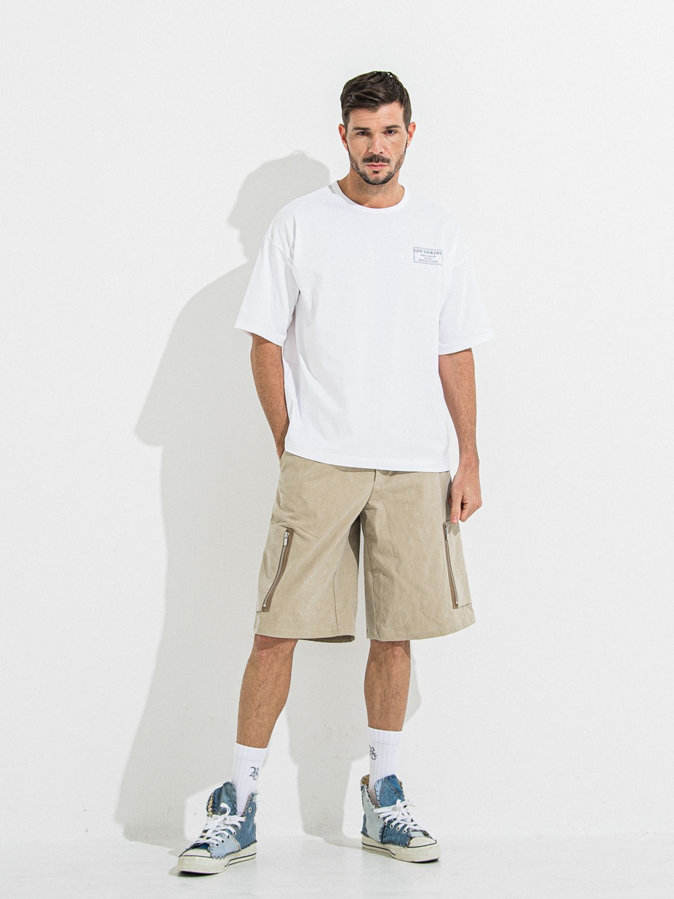 【予約品 】CREW OVER TEE /  クルーオーバーサイズTシャツ / ホワイト