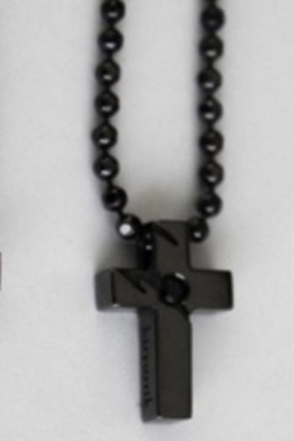 【予約品 7月13日(日) 締切】Cross Choker / クロスネックレス / Silver925 + Onyx
