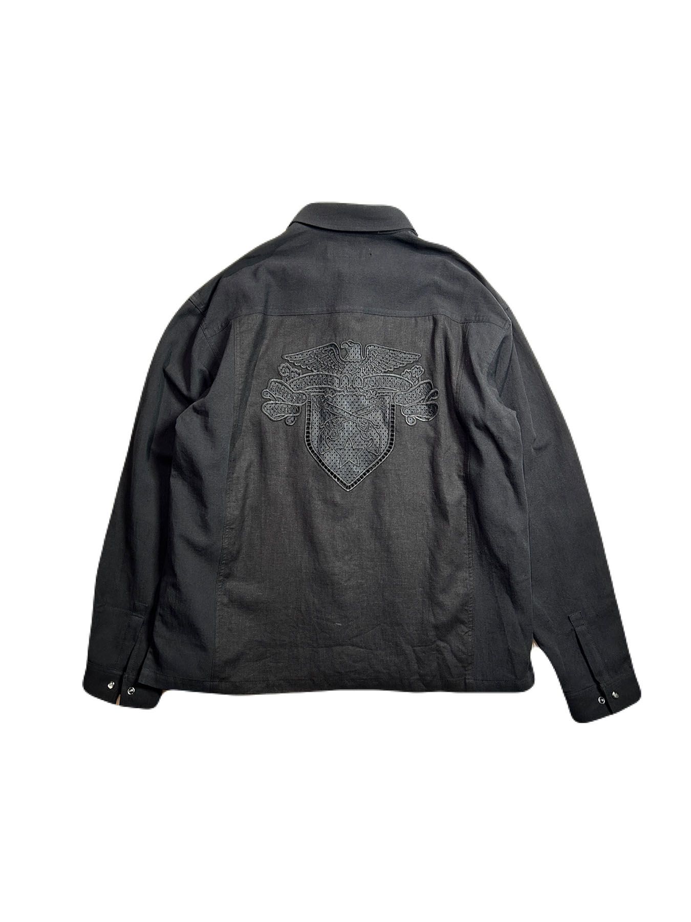 【予約品 8月10日(日) 締切 】EAGLE EMBLEM SHIRT / イーグルエンブレム シャツ / ブラック×ブラック