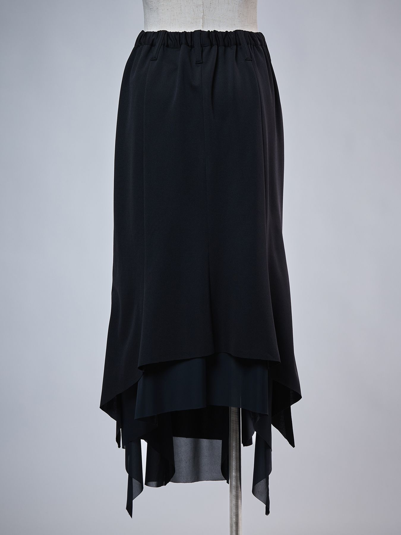 【予約品 4月26日(日) 締切】Layered Flare Skirt / レイヤードフレアスカート / ブラック