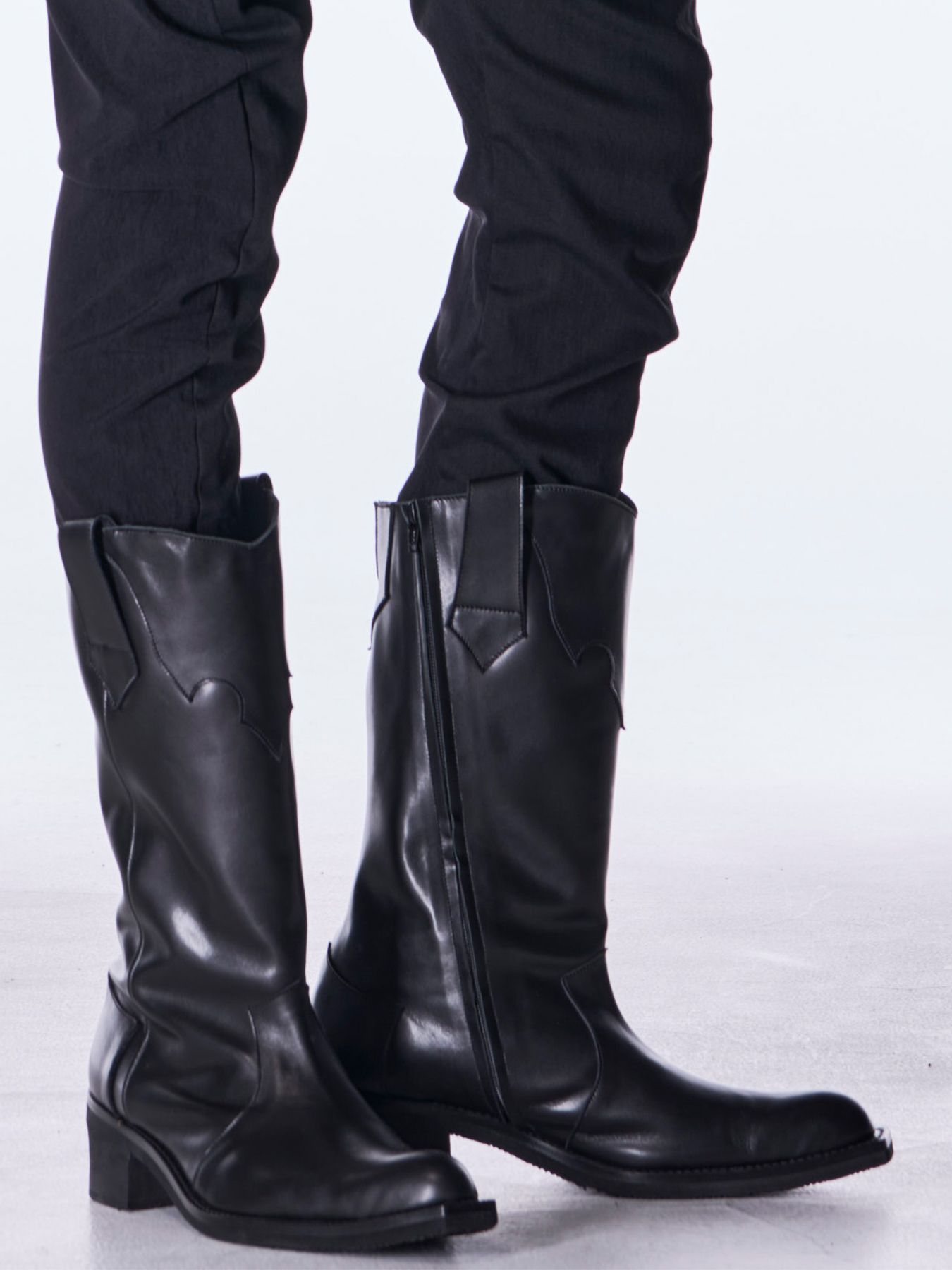 【予約品 6月29日(月) 締切】Cow Hide Western Boots / ウエスタンブーツ / ブラック