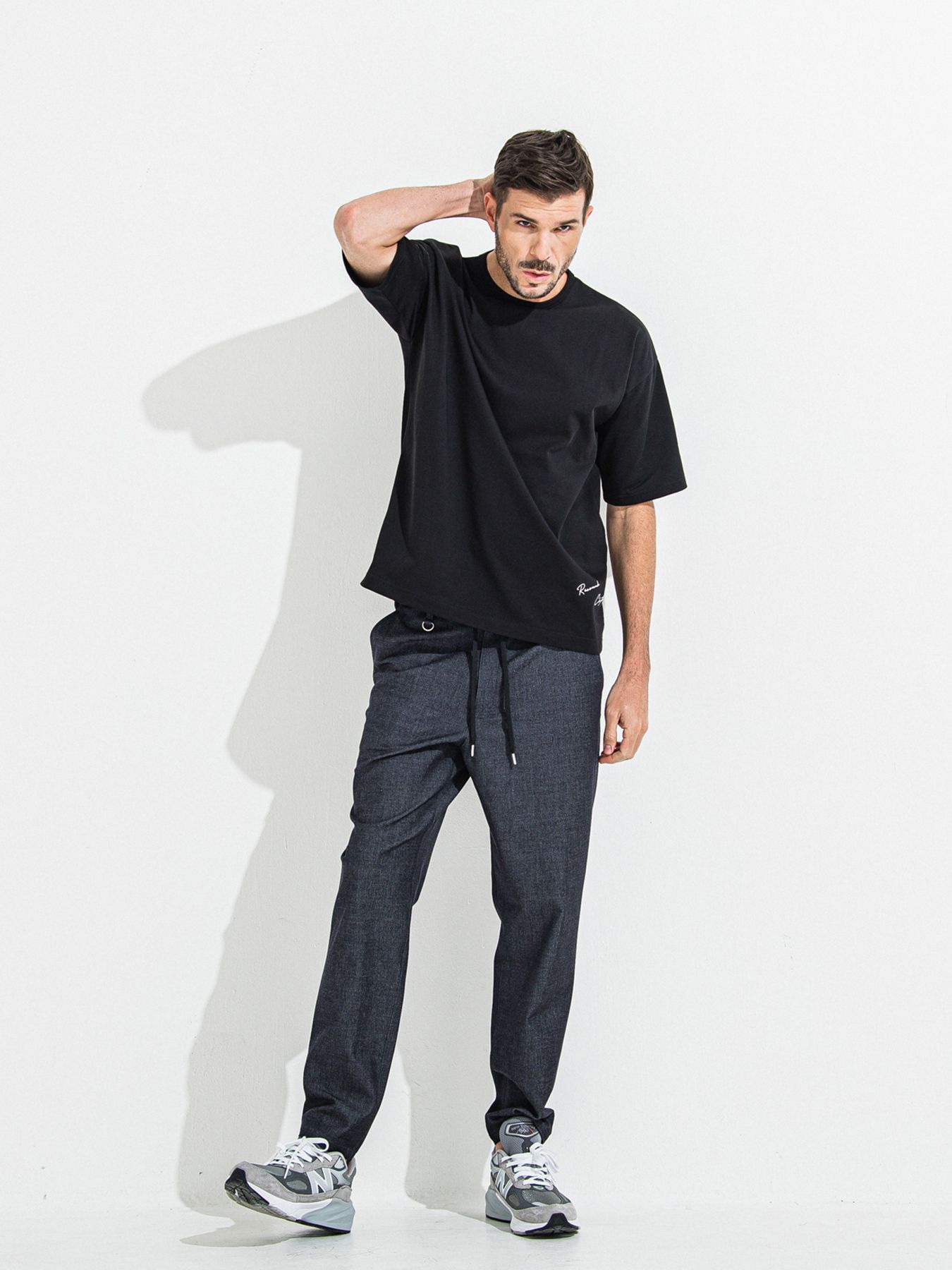 【予約品 】YOAKE PHOTO OVER TEE /  フォトオーバーサイズTシャツ / ブラック