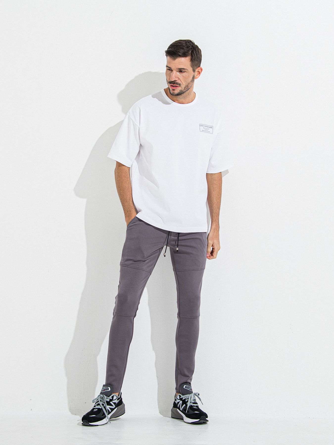 【予約品 】CREW OVER TEE /  クルーオーバーサイズTシャツ / ホワイト