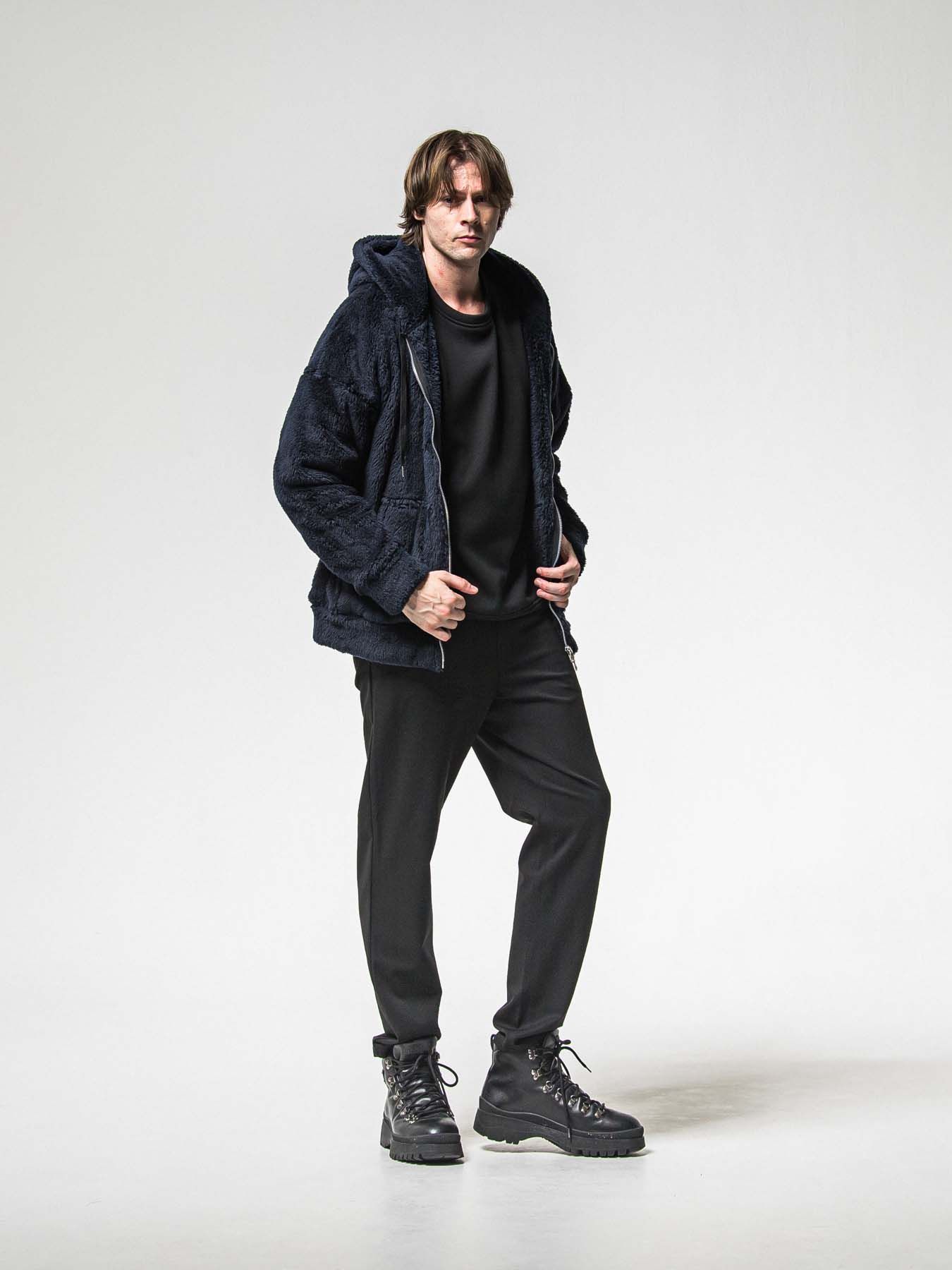 【予約品 8月31日(日) 締切】PAT WIDE EASY PANTS / パット ワイドイージーパンツ / ブラック