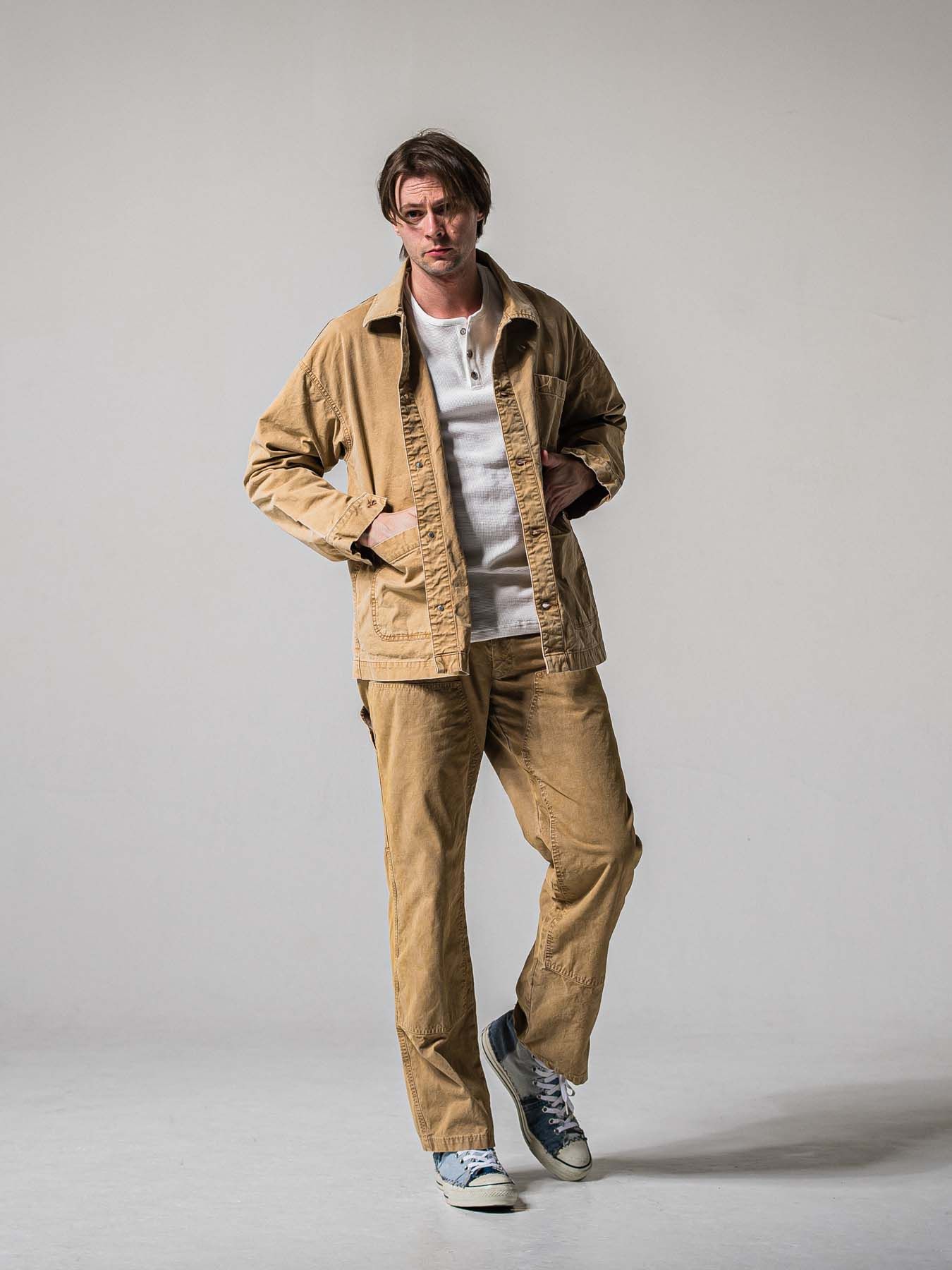 【予約品 11月16日(日) 締切】RC COVER ALL / ミリタリーキャンバス カーバーオールジャケット / ダークブラウン