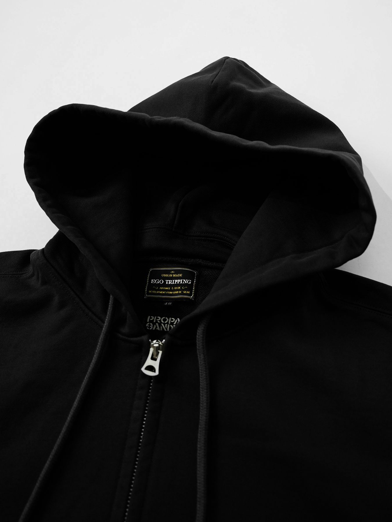 【予約品】MOLD-SWEATPARKA / スウェットジップパーカー / ブラック