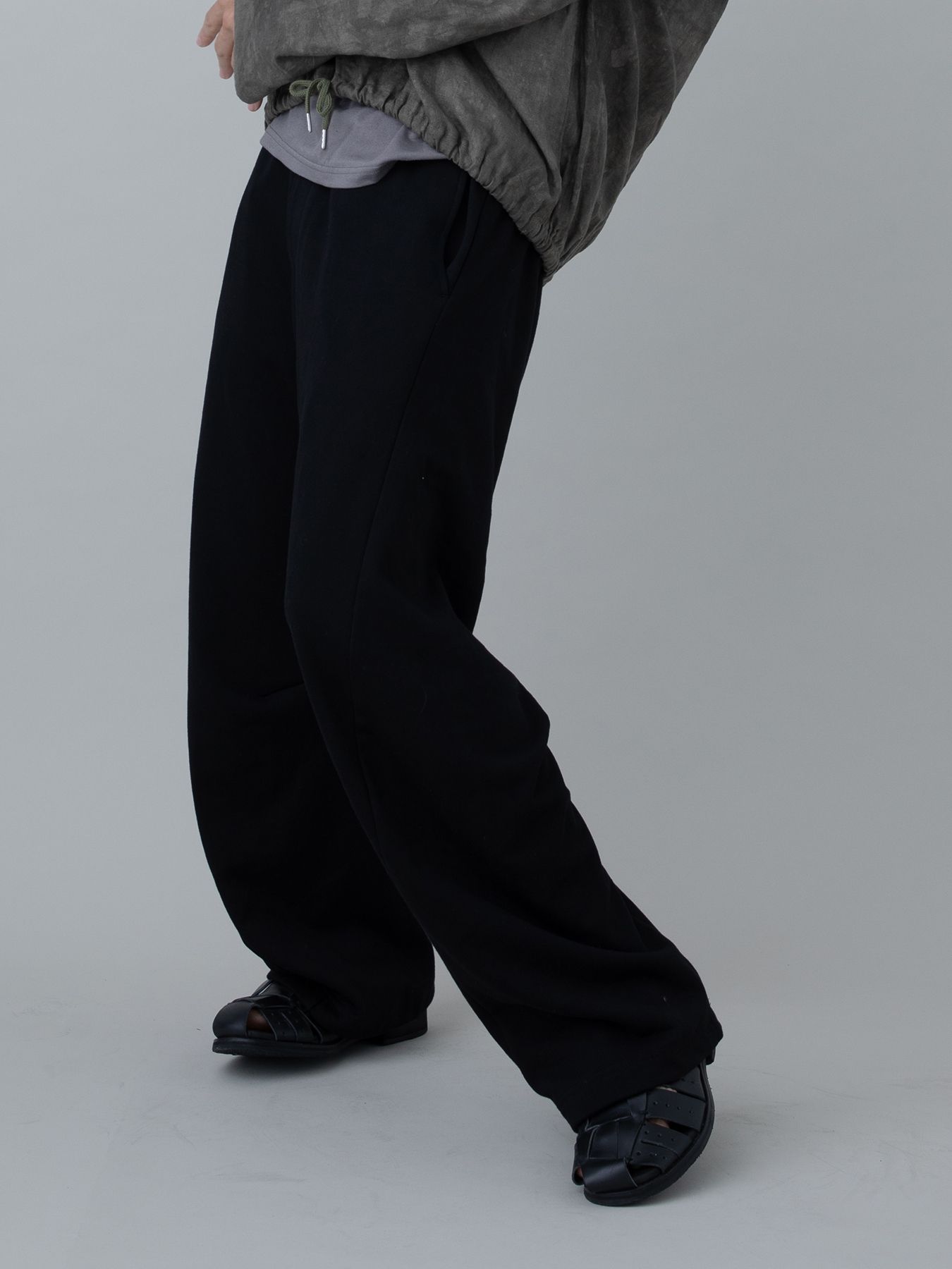【予約品 10月26日(日) 締切】3DSWEATPANTS / 3Dスウェットパンツ / BLACK