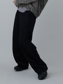 【予約品 10月26日(日) 締切】3DSWEATPANTS / 3Dスウェットパンツ / BLACK