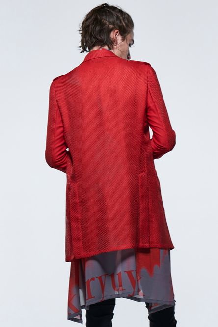 《予約品》 UnconPeackedJacket / レッド 【kiryuyrik】 2023年5月以降入荷予定
