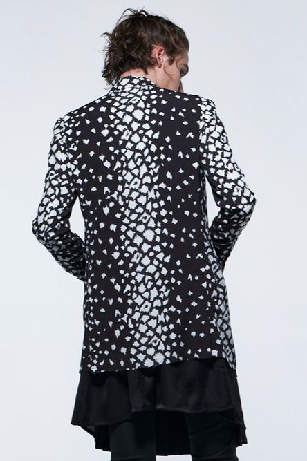 《予約品》 LayeredPeackedJacket / ブラックレオパード 【kiryuyrik】 2023年3月以降入荷予定