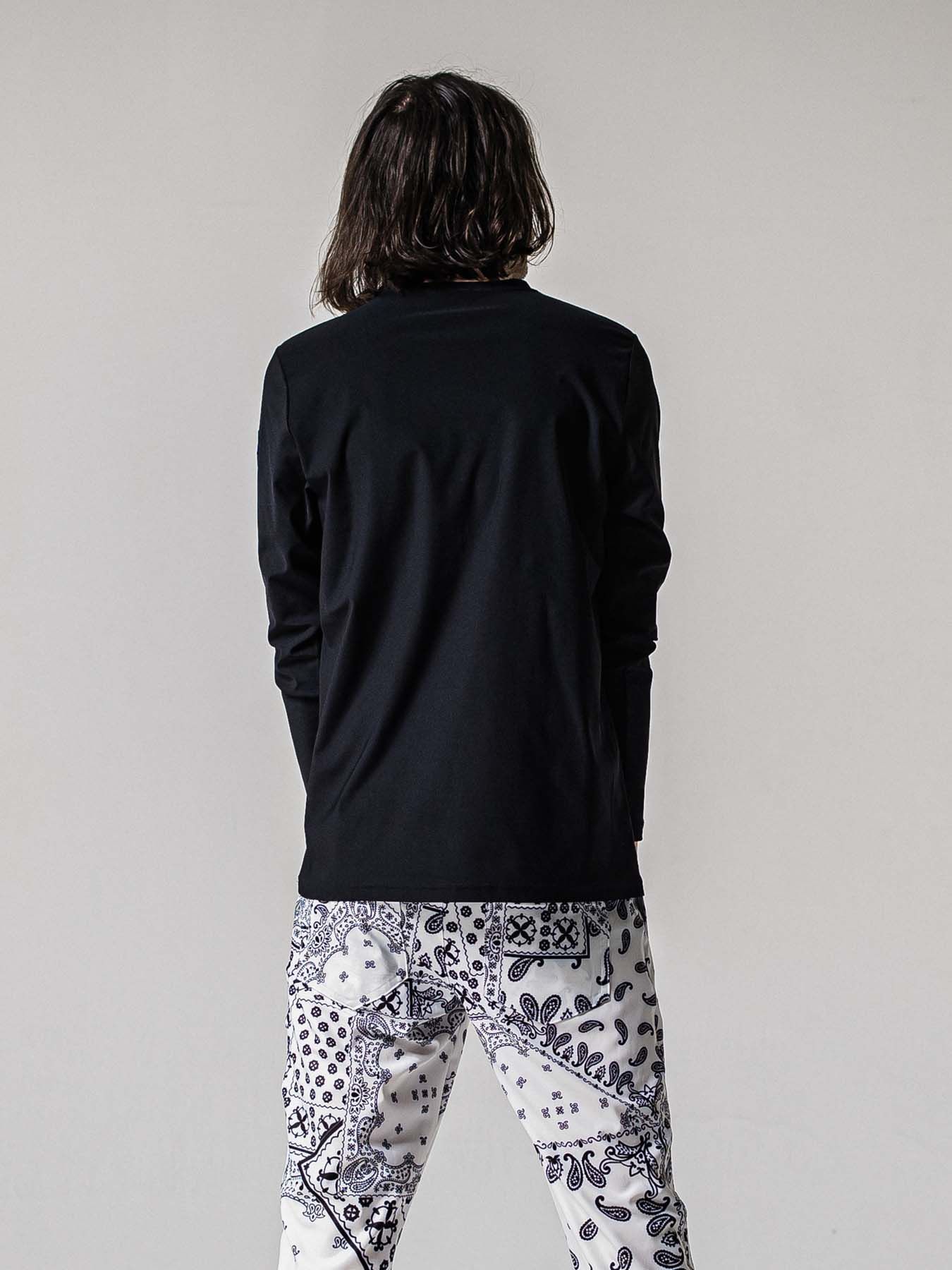 【予約品 11月16日(日) 締切】NYLON LONGSLEEVE TEE / ナイロン ロングスリーブTシャツ / ブラック