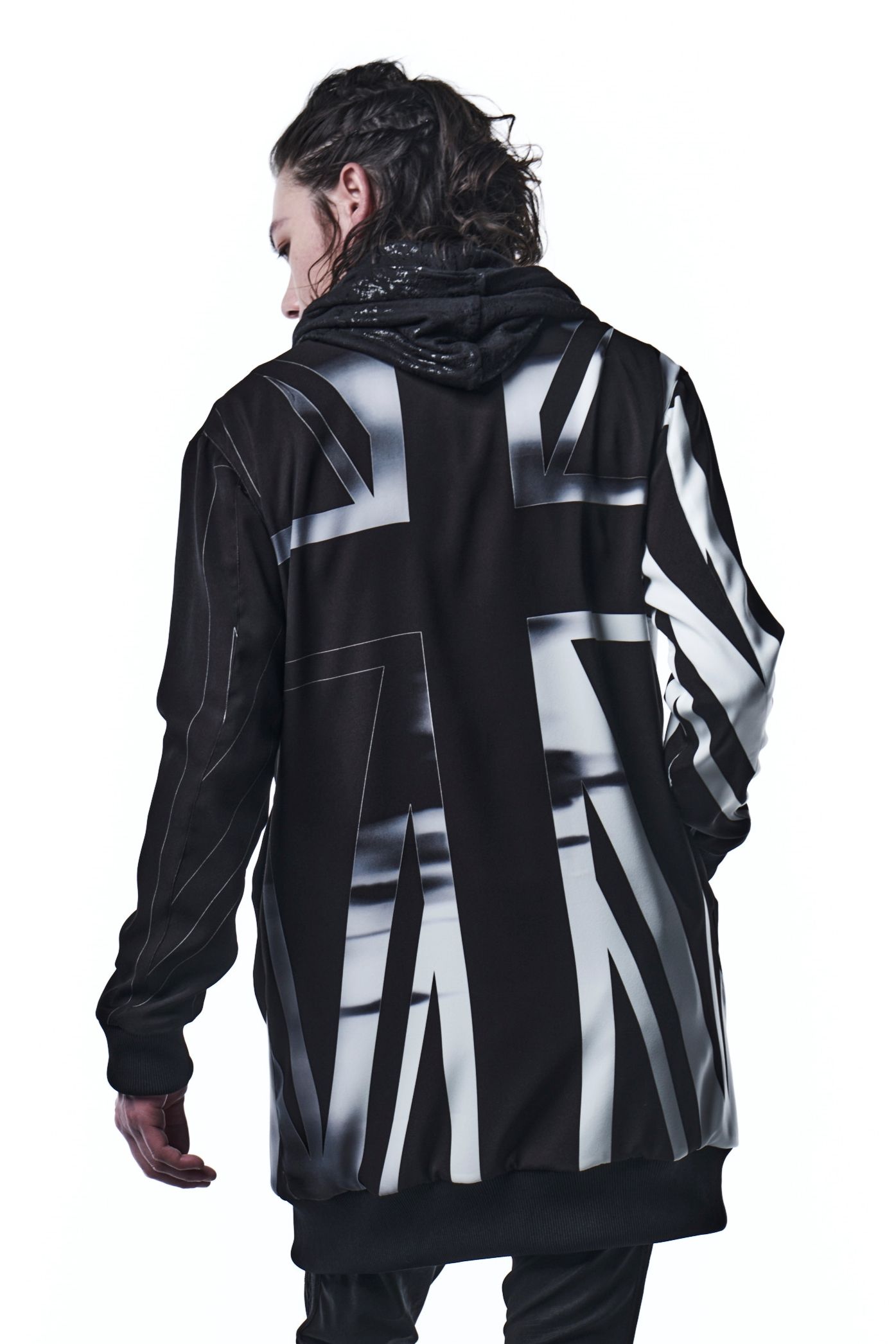 《予約品》 ReversibleLongMA-1 リバーシブルブルゾン UNION JACK / Black&White 【kiryuyrik】 8月入荷予定