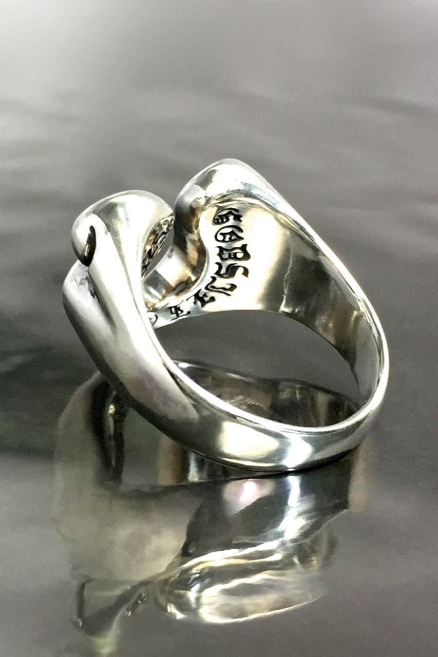《受注生産》 RHYTHMIC HORSESHOE RING with DIAMOND ダイヤモンド リング 【GOD SIZE】 注文から2-4週間後入荷予定