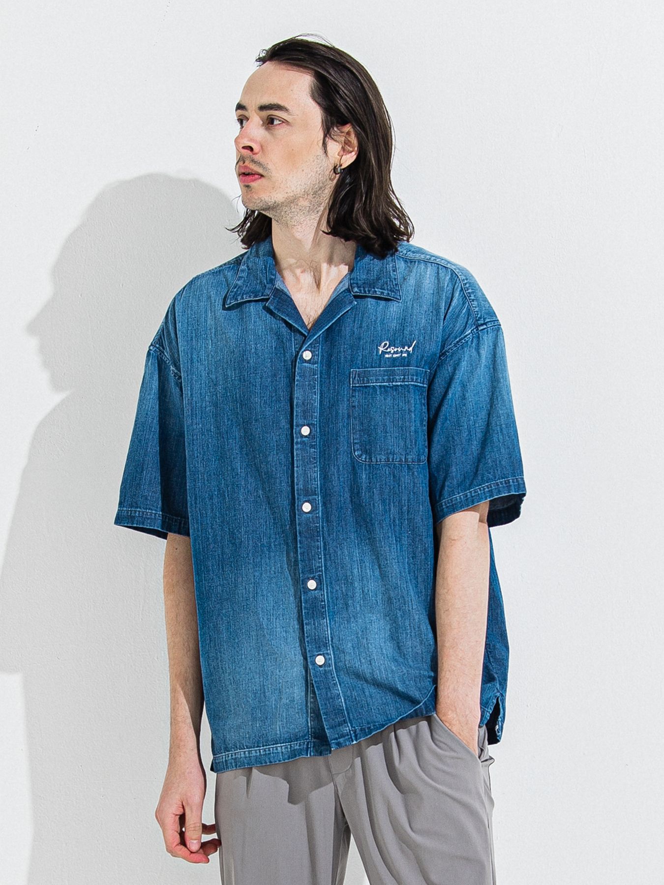 【予約品 】ZACK HALF DENIM SHIRT / ザックハーフスリーブデニムシャツ / ダークインディゴ