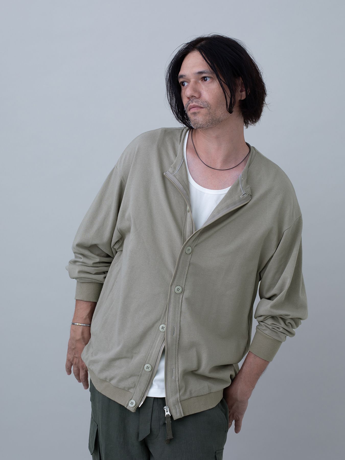 【予約品 10月26日(日) 締切】LINERCARDE / カーディガン / GRAY