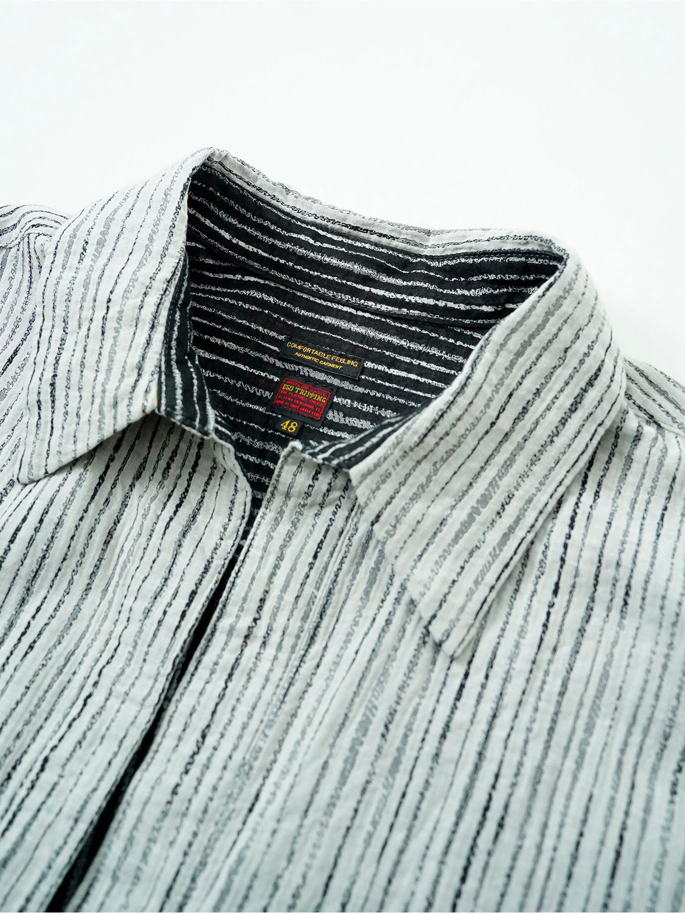 【予約品 11月9日(月) 締切】WAVEPULLOVER / ジャガードストライプ プルオーバー / グレー