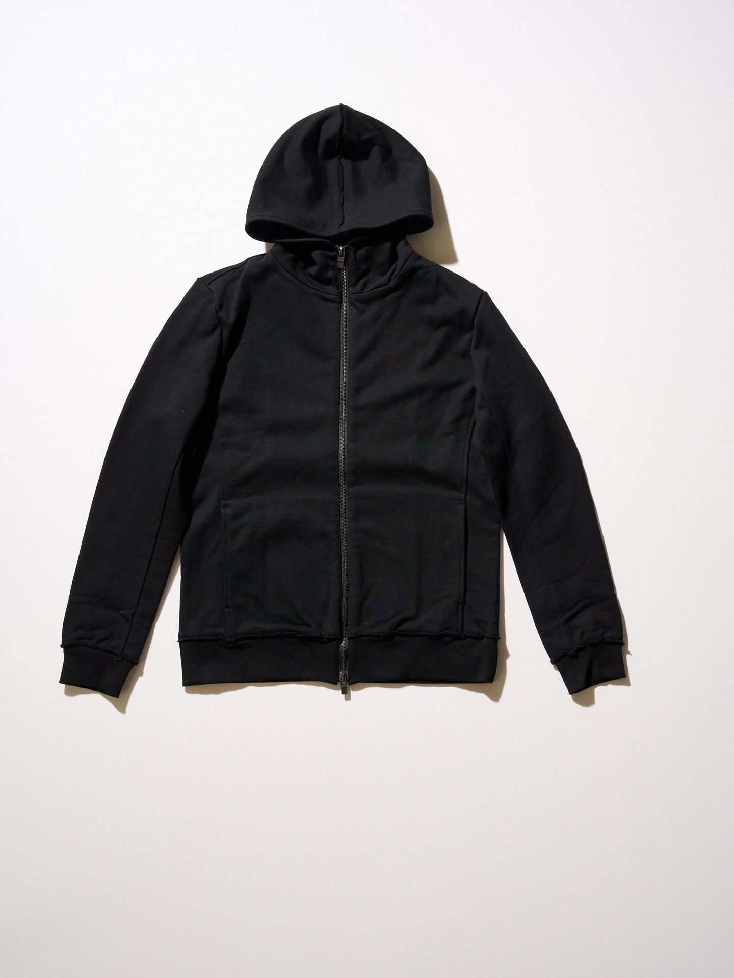 【予約品9月19日 10時締め】 basic zip-up parka  / ジップパーカー / ブラック
