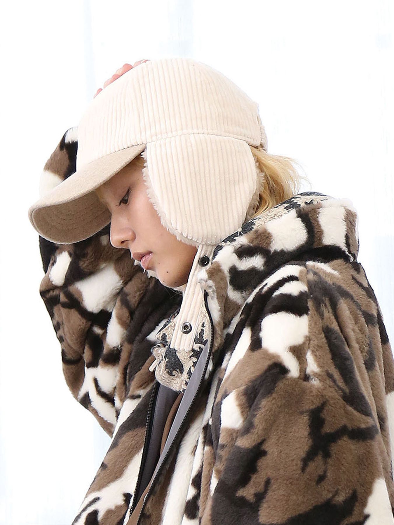 MICHELLE-BOA CAP / IVORY【QUOLT】