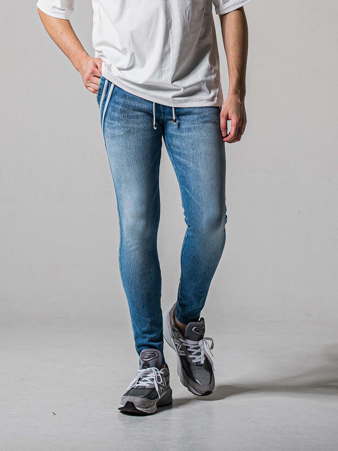 【予約品 11月16日(日) 締切】EX DENIM JERSEY EDGE PT / デニムジャージ エッジラインパンツ / ライトインディゴ