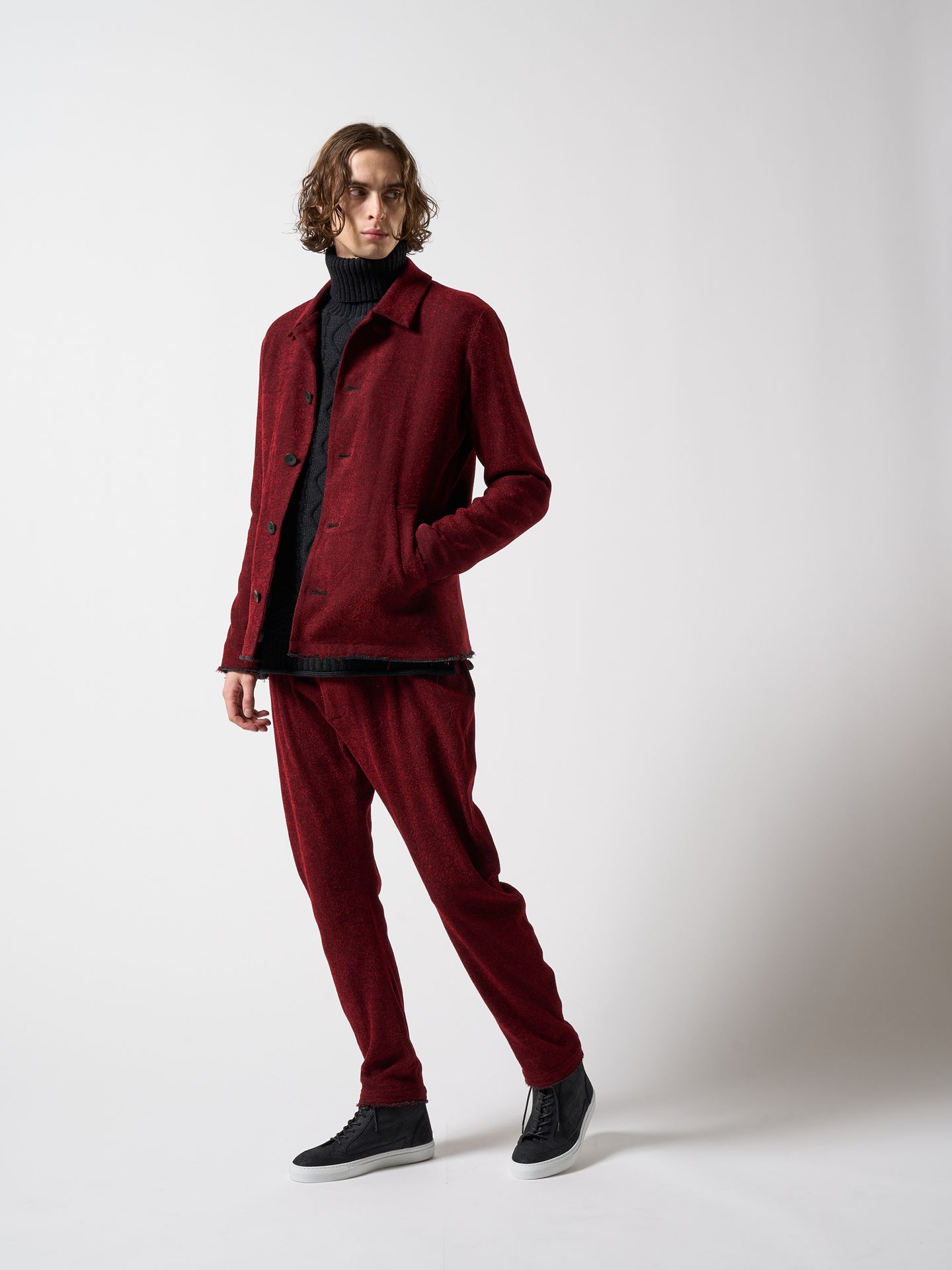 【予約品】 3D banana slacks / スラックス / レッド