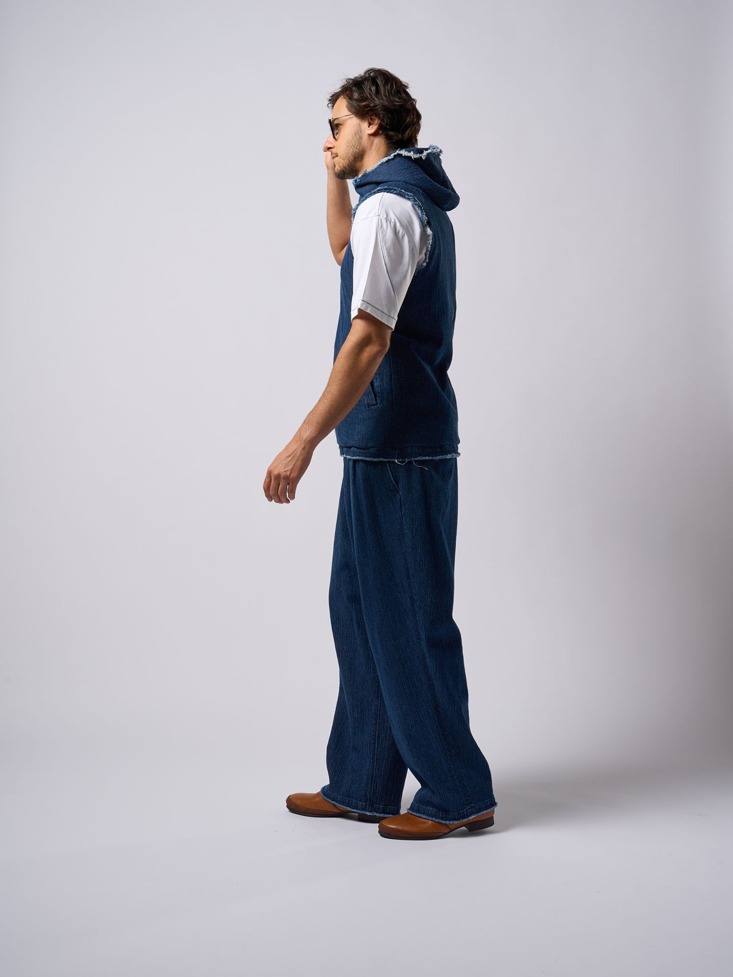 riders wrap vest / ライダースベスト / インディコused加工