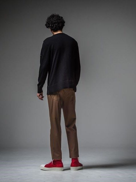 PAT WIDE EASY PANTS / イージーパンツ / ブラウン 【RESOUND CLOTHING】