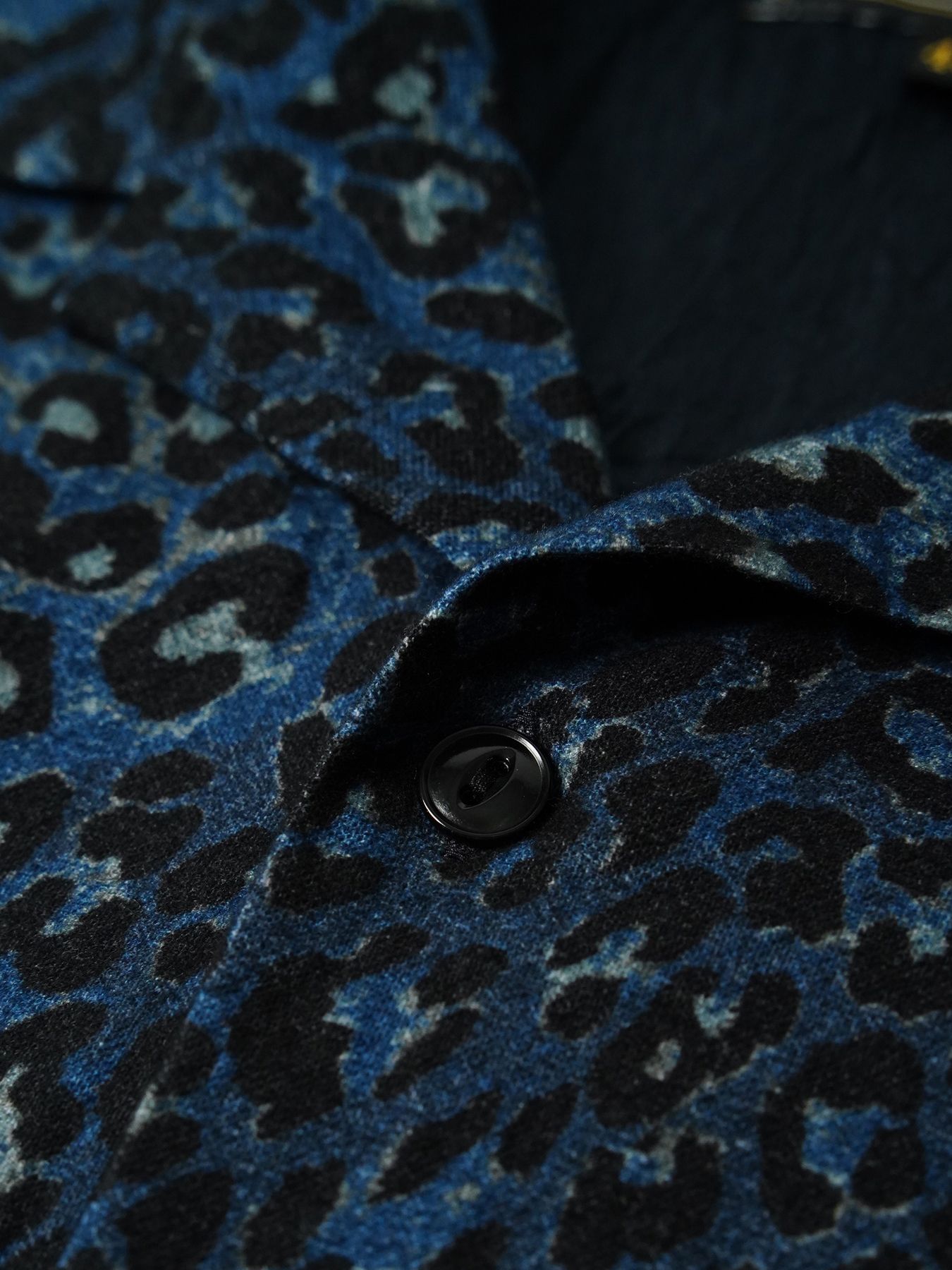 【予約品 7月5日(日) 締切】LEOPARD FLANNELSHIRTS / レオパード フランネルシャツ / ネイビー