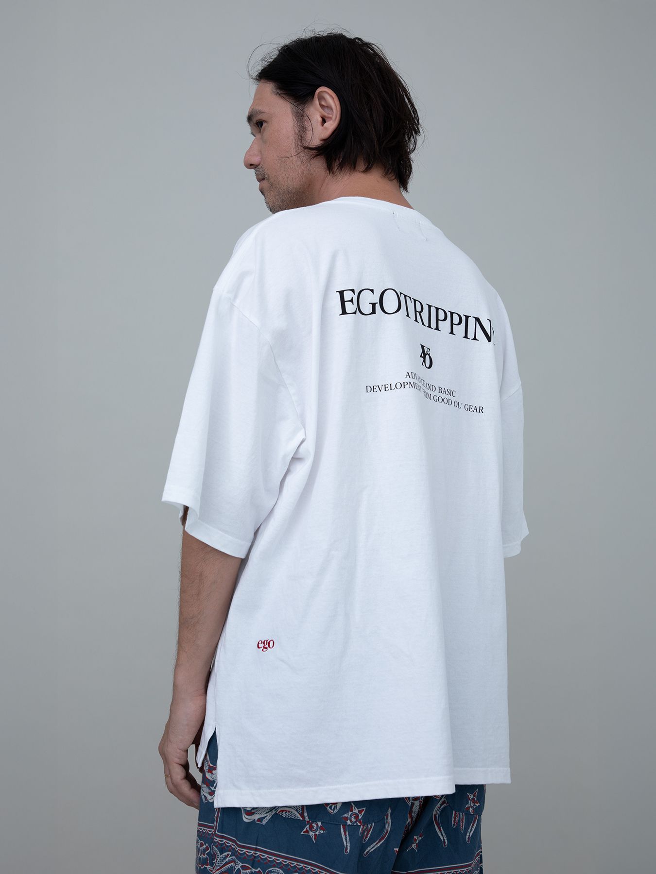 【予約品 11月23日(日) 締切】PRINTTEE-B short / ロゴプリント Tシャツ / WHITE