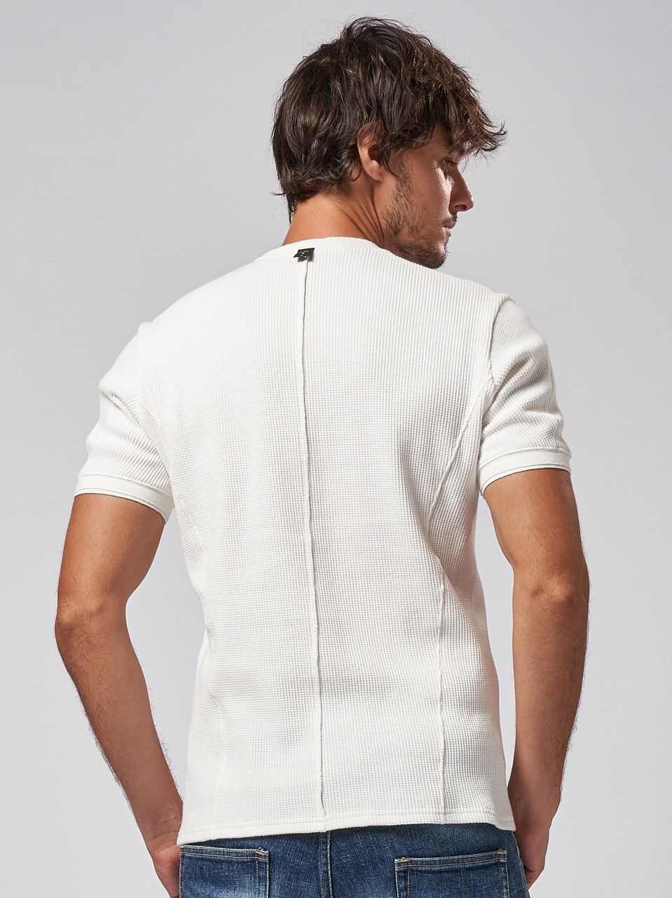 《予約品》 waffle henley / Tシャツ / ホワイト