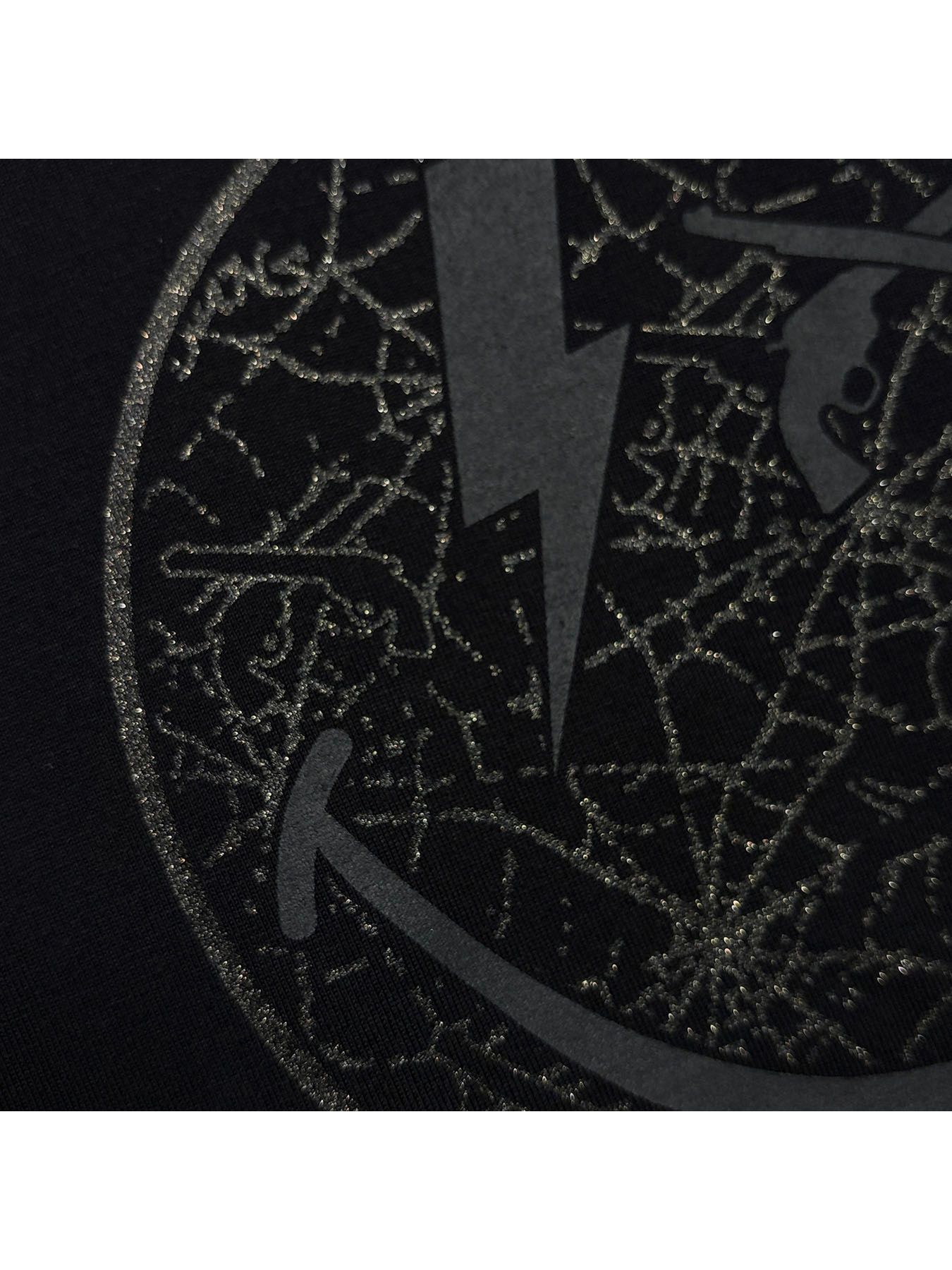 【予約品 3月9日(月) 18:00 締切】ORG/CO L/S T SMILE / スマイルプリント オーガニックコットン ロンT / ブラック