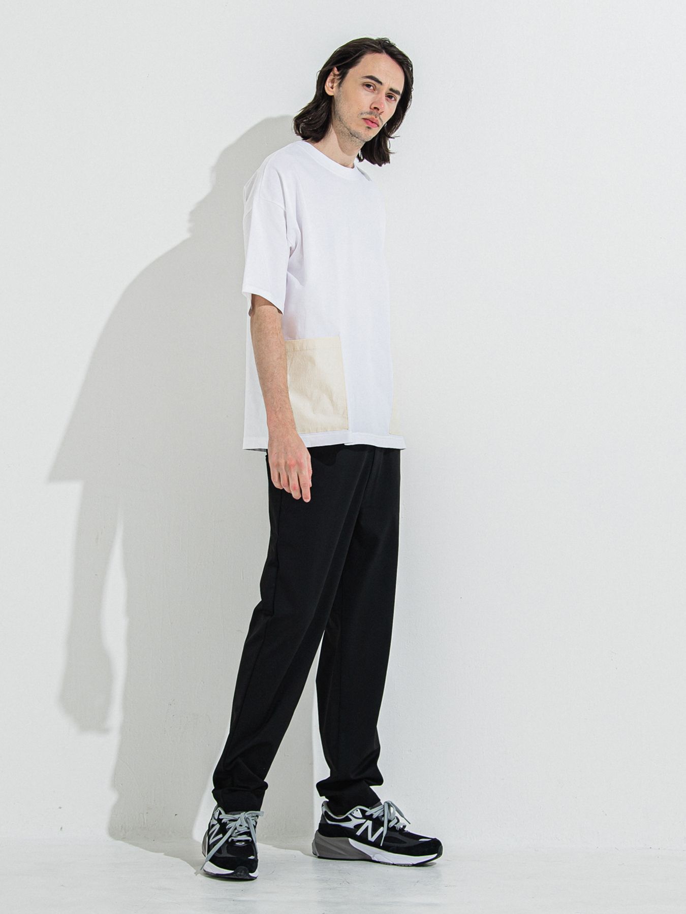 【予約品 】PAT WIDE EASY PANTS / パットワイドイージーパンツ / ブラック
