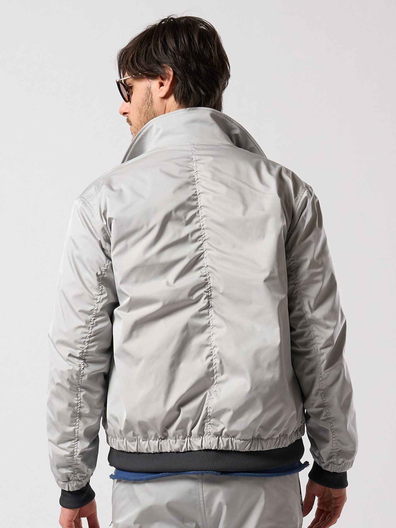 【予約品 4月19日(日) 18時締切】puckering track jacket / パッカリング トラックジャケット / ライトグレー