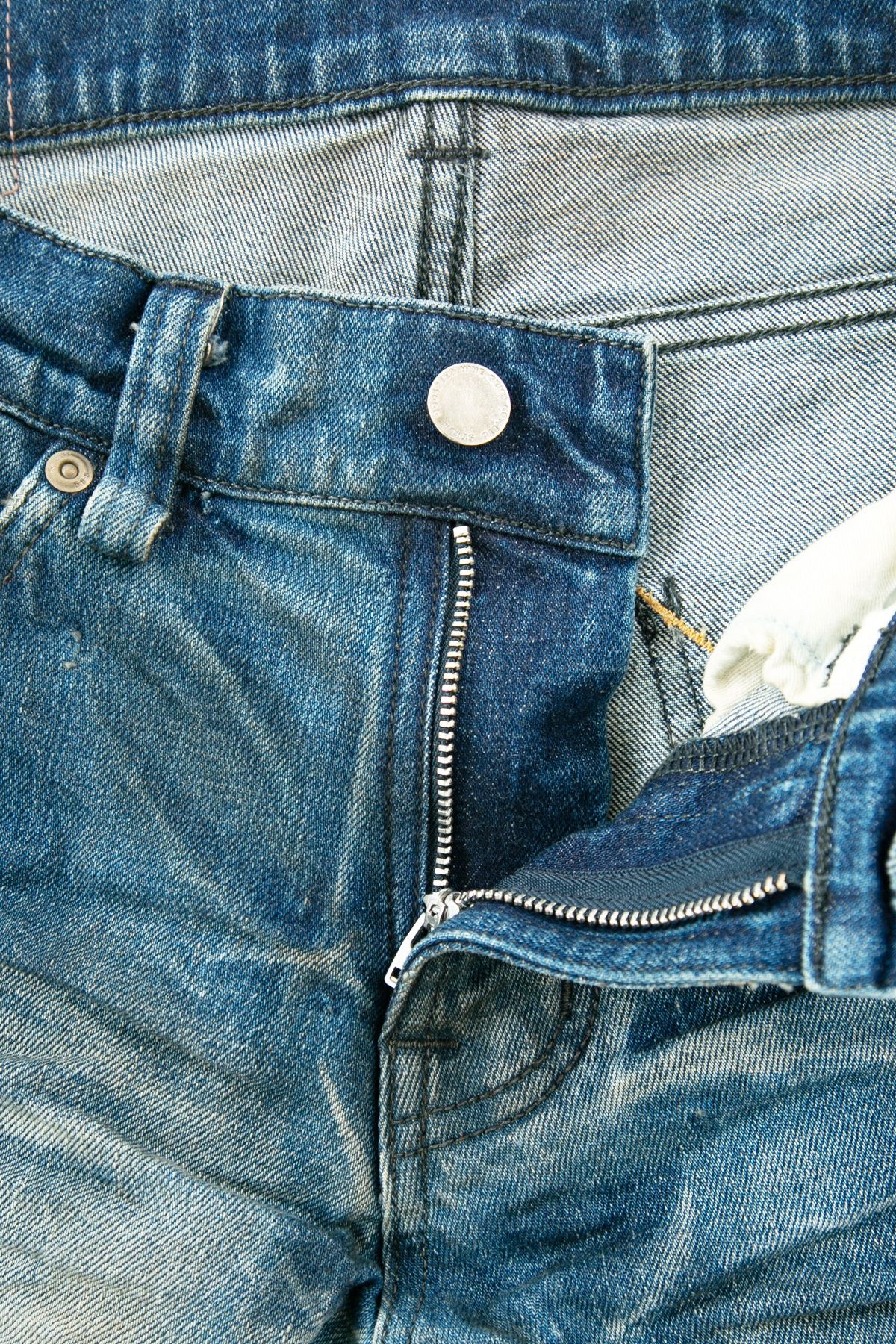 SKINNY JOHN 12.5oz Organic Cotton Stretch Denim Skinny Jeans / インディゴ 【STRUM】
