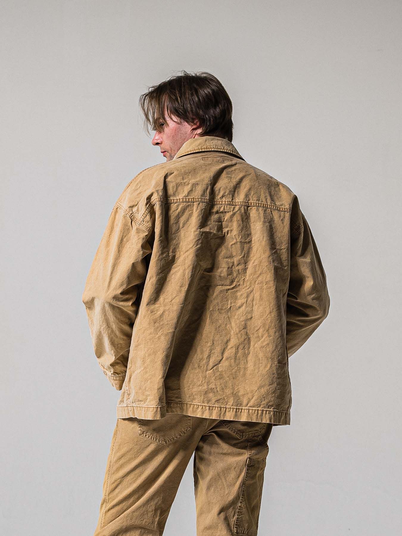 【予約品 11月16日(日) 締切】RC COVER ALL / ミリタリーキャンバス カーバーオールジャケット / ダークブラウン