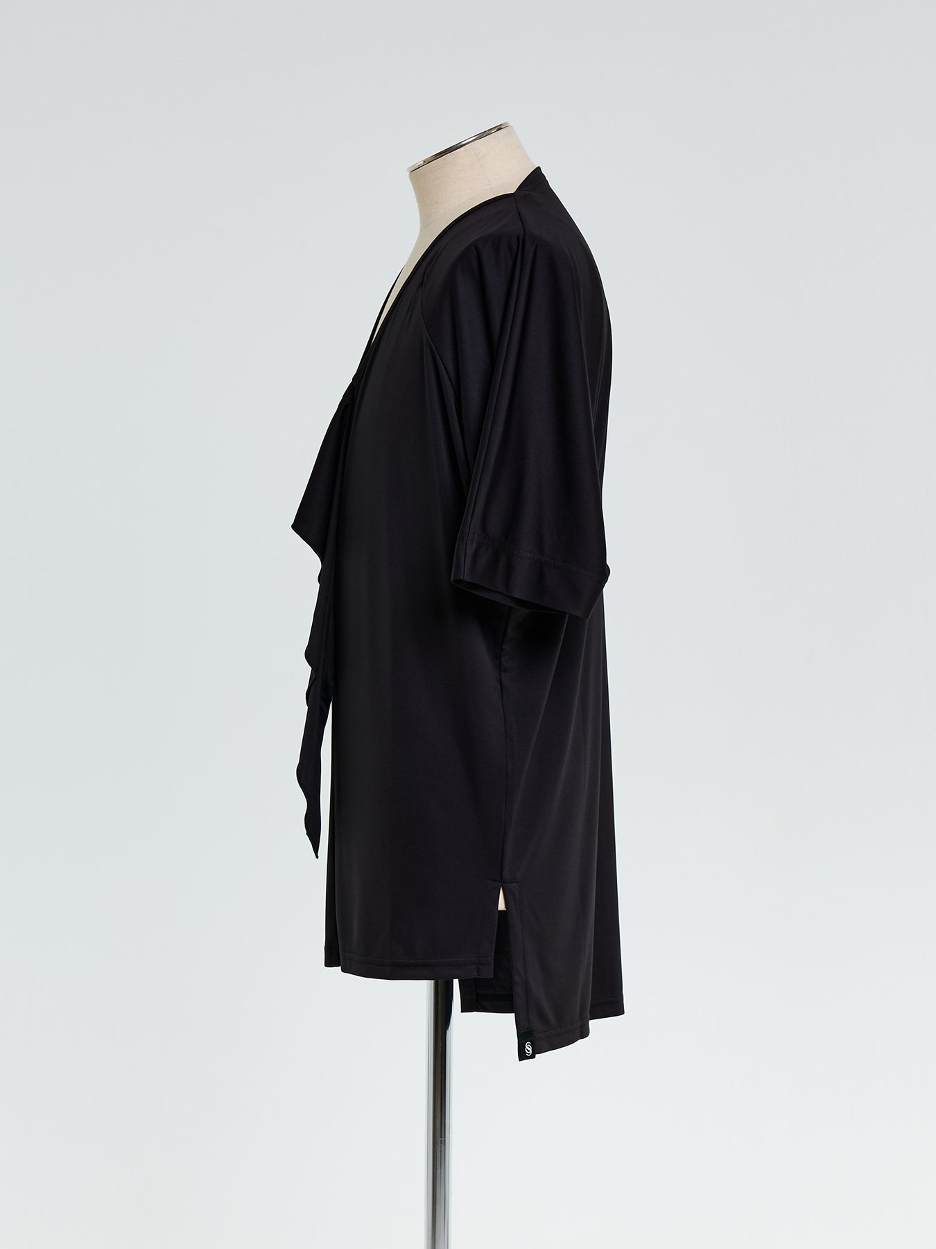 【予約品 10月26日(日) 締切】KIMONO Frill T-Shirt / 着物スリーブ フリルTシャツ / ブラック