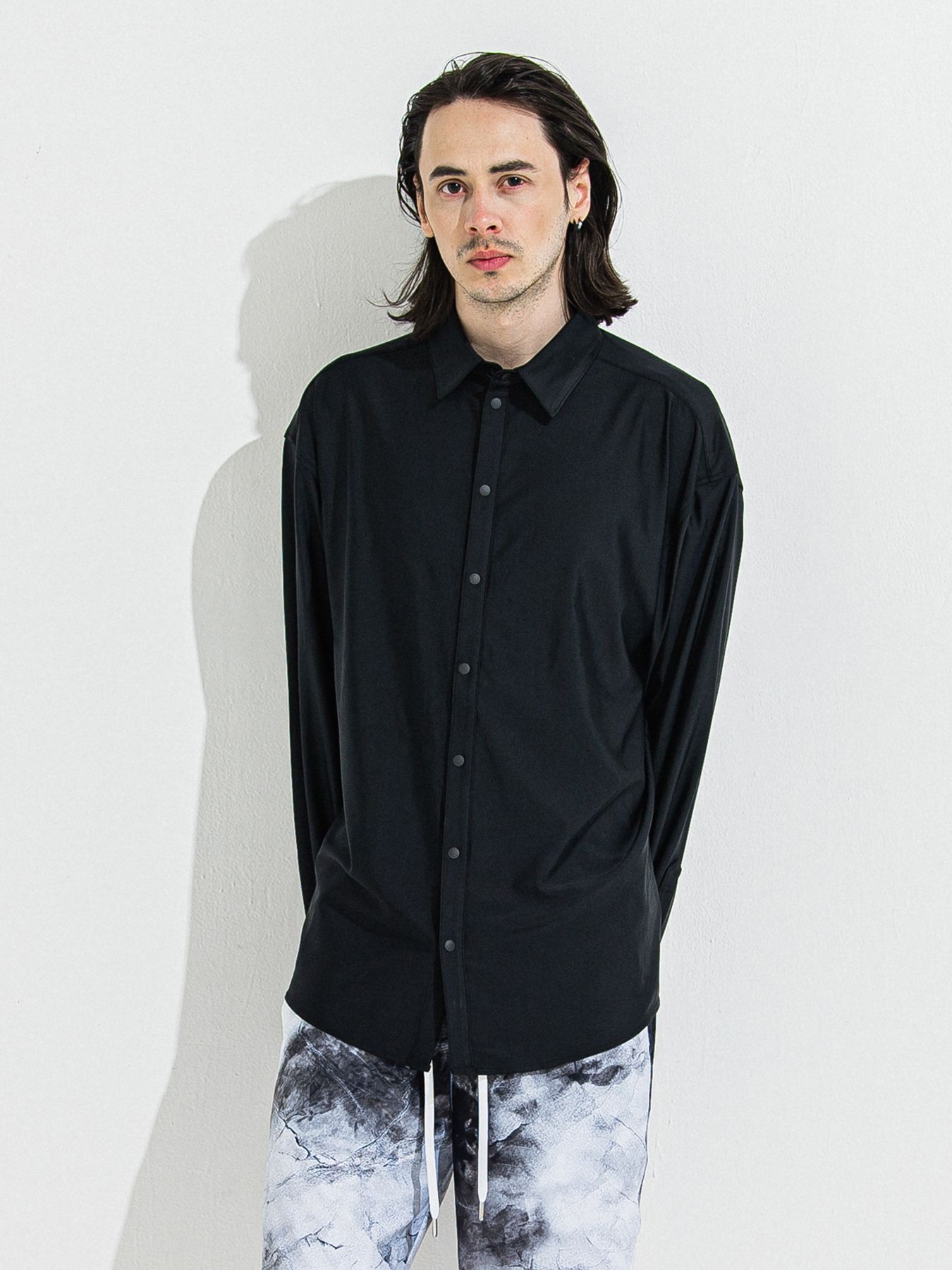 【予約品 】RASH JACK SHIRTS / ラッシュガード ジャックシャツ / ブラック