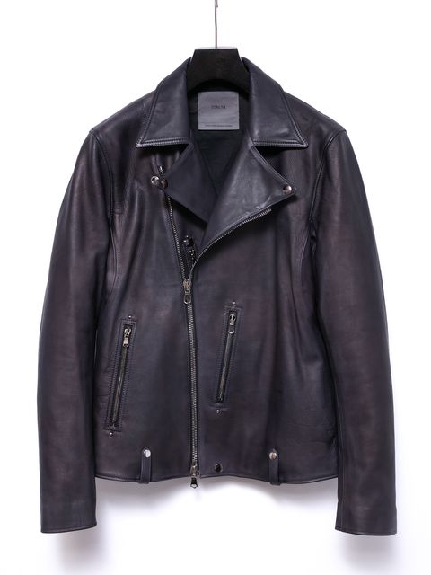 【予約品 4月6日(月) 締切】《Grande Fit》Hybrid Vegetable Tanned Calfskin Garment Burning Dyed Double Riders / ハイブリッド タンニン鞣し カーフスキン 燃焼製品染めダブルライダース / HI-FLYER