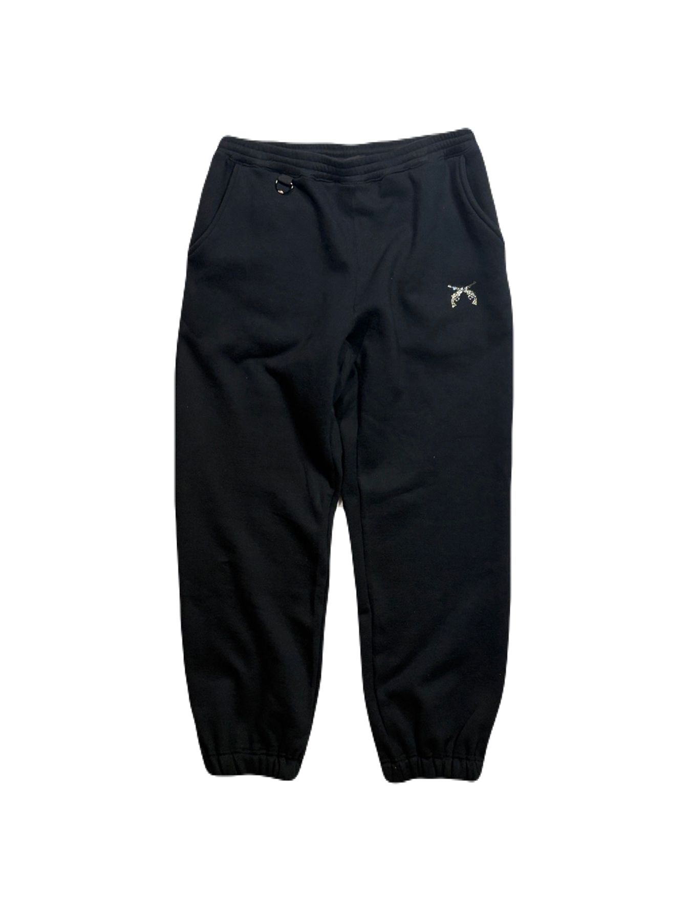 【予約品 3月9日(月) 18:00 締切】CROSSGUN CRY SWEAT PANTS / クリスタルクロスガン スウェットパンツ  / ブラック