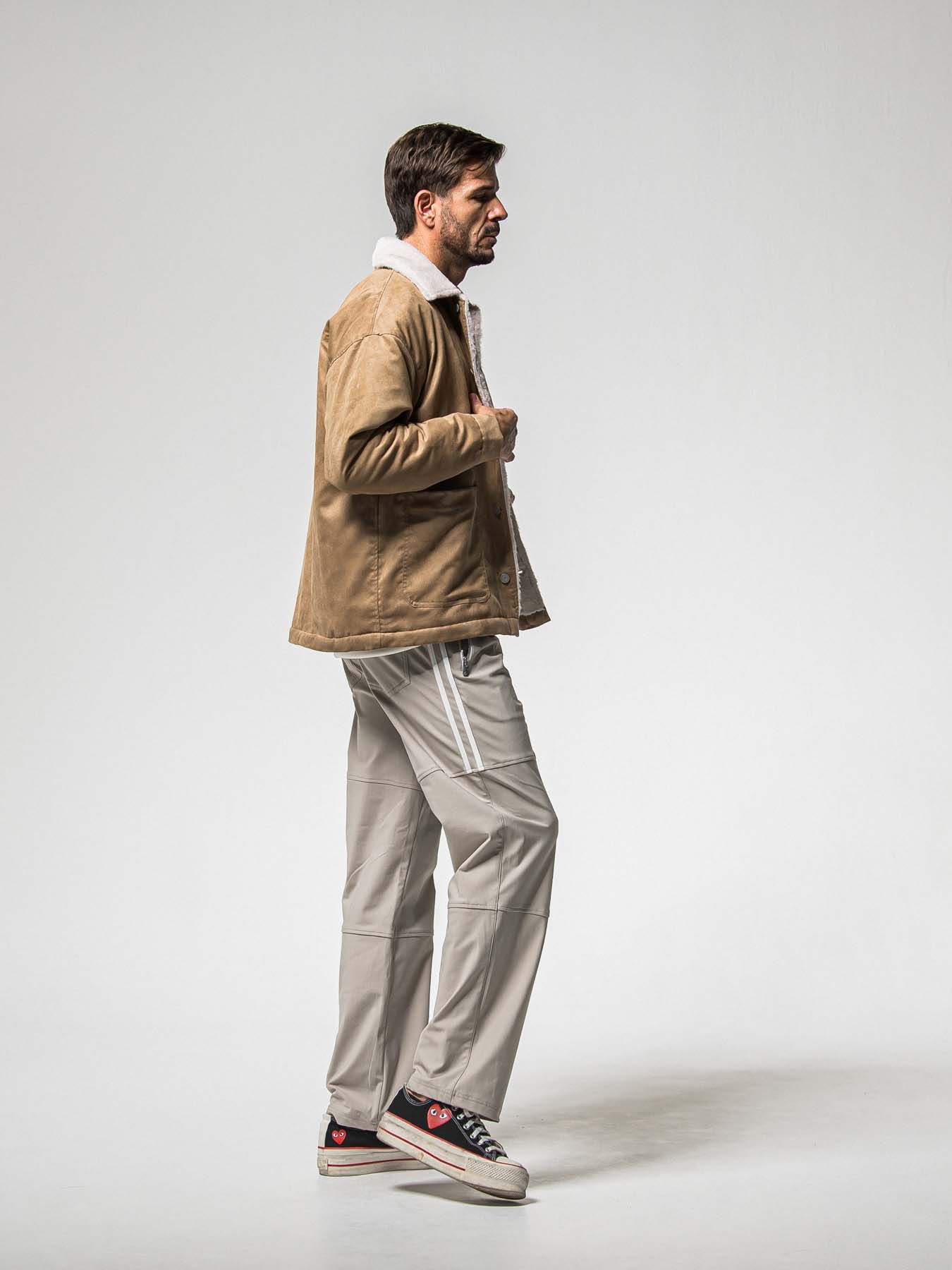 【予約品 】SUEDE FUR CAVER ALL / スウェードファーカバーオール / ブラウン