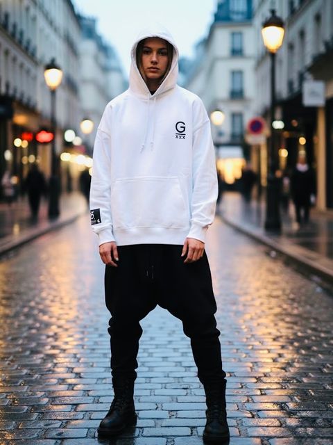 《受注生産2026年2月8日18時締め》GODSIZE CLOCK RELAXED FIT PULLOVER HOODIES [WHITE]