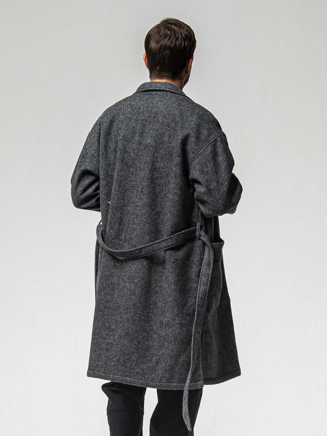 【予約品 】GOWN OVER COAT / ガウンオーバーコート / グレー