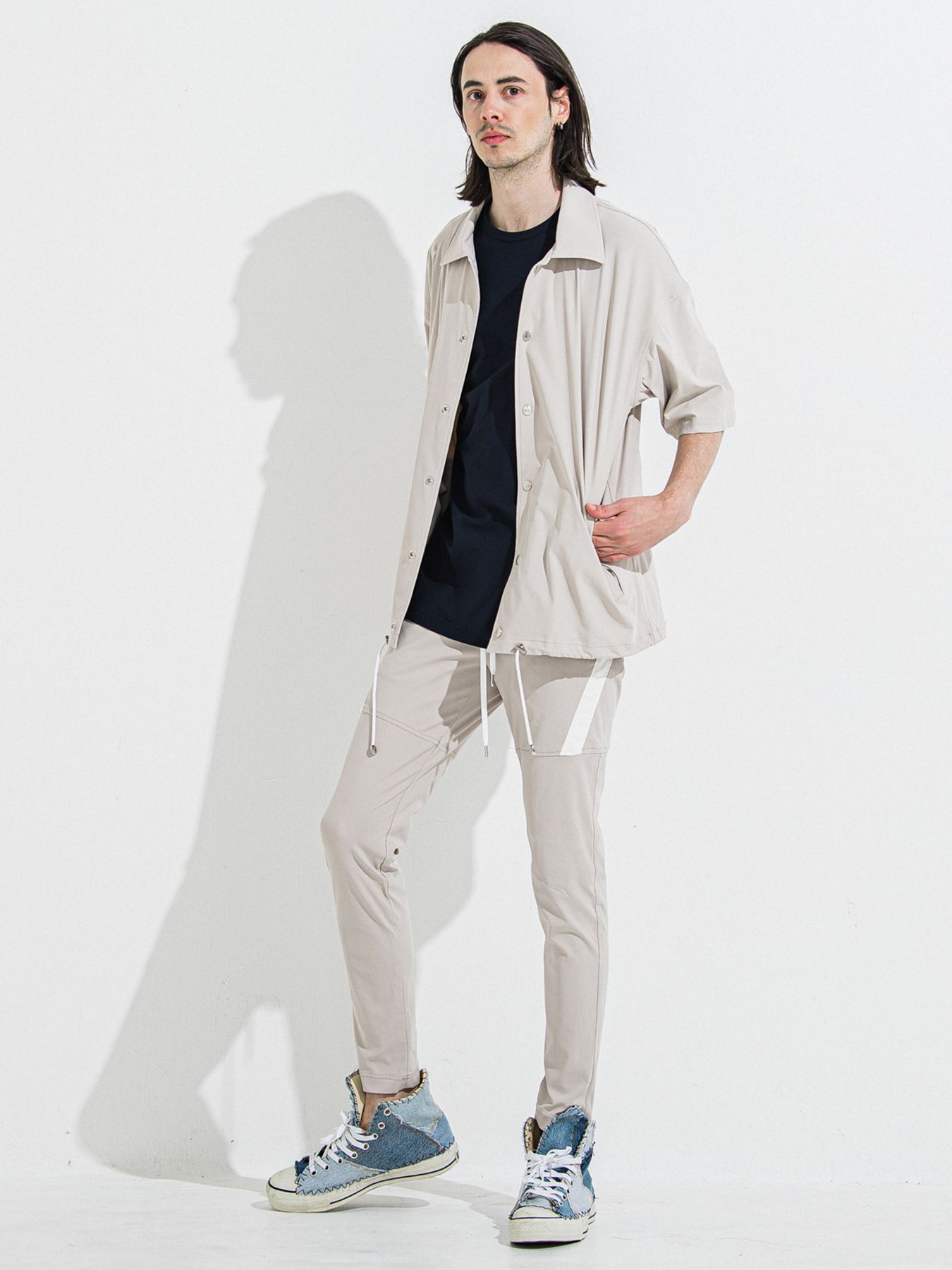 【予約品 】TYLER NYLON PANTS / タイラーナイロンパンツ / グレージュ