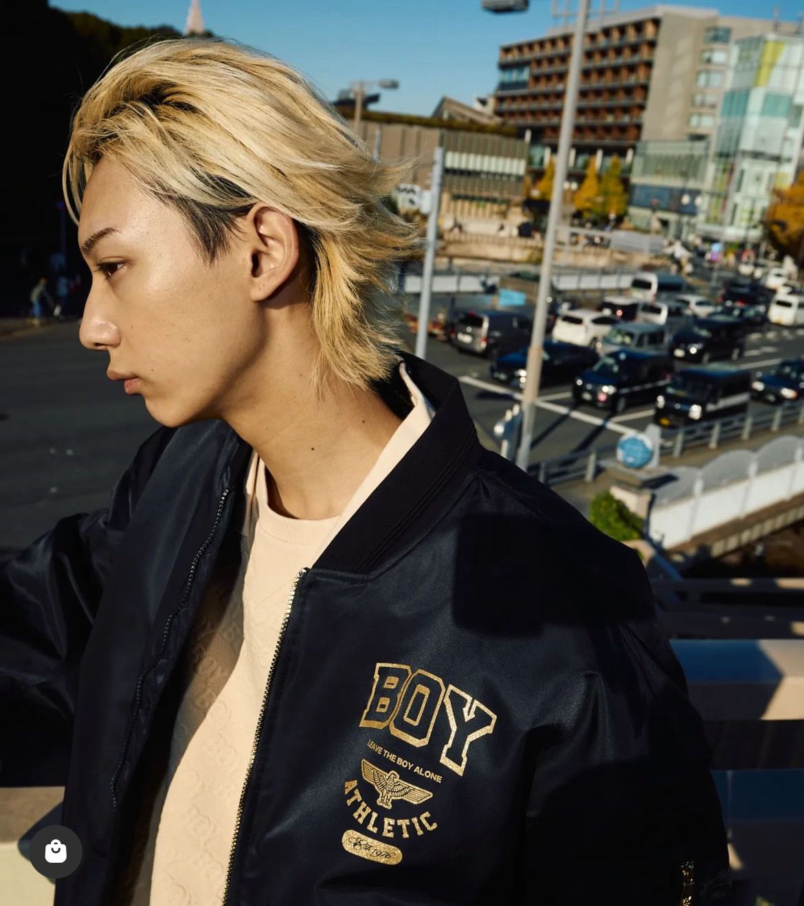 BOY MONOGRAM JACQUARD KNIT / ジャガードニット / カーキ