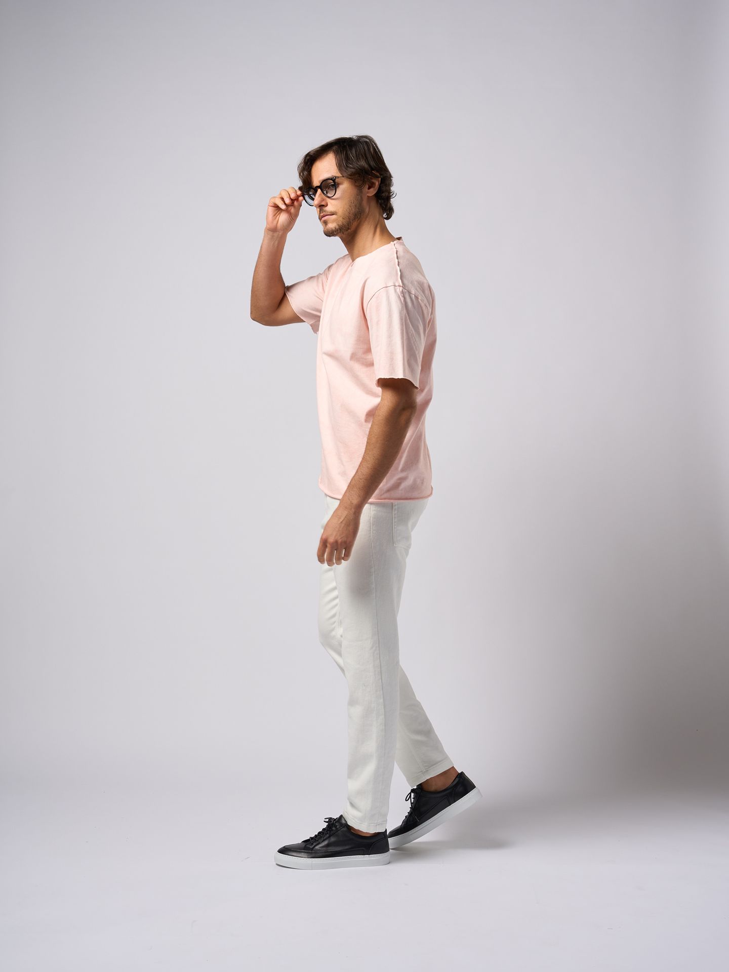 spec dye cut-off S/S  / Tシャツ / ピンク