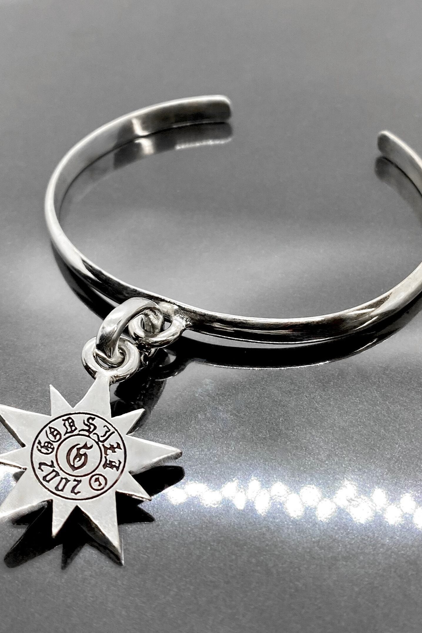 《受注生産》 BANGLE BRACELET [10P STAR] ブレスレット 【GOD SIZE】 注文から2～3週間後入荷予定